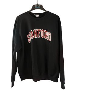 Champion Eco Stanford University Sweatshirt Size XL Black